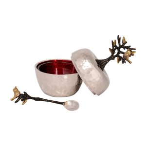 Tree of Life Honey Dish with Spoon