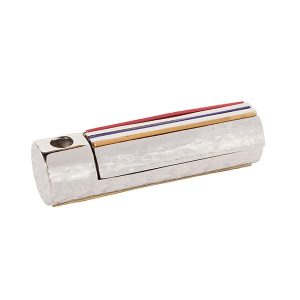 Folding Travel Hanukkah Menorah with Colorful Stripes