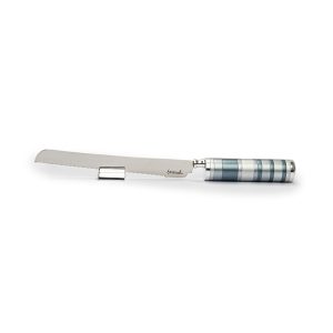 Challah Knife with Full Gray Ring Handle