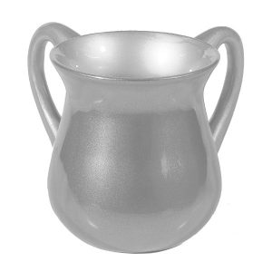 Small Netilat Yadayim Cup (Wash Cup) in Natural Aluminum
