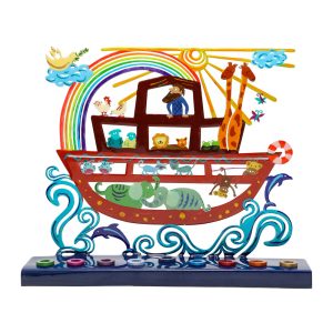 Noah's Ark Hanukkah Menorah