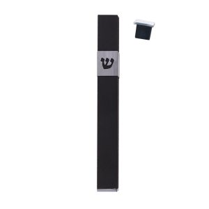Shin Mezuzah Case in Black
