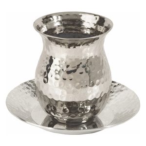 Small Rounded Hammered Kiddush Cup
