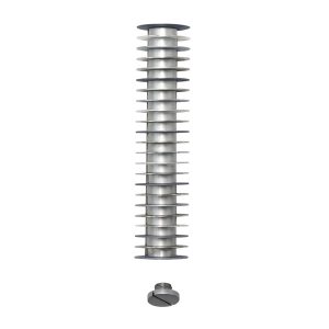 Disc Mezuzah Case, Gray
