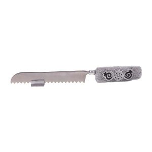 Aluminum Challah Knife with Pomegranate