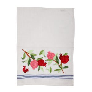 Matching Netilat Yadayim Towel, Large Pomegranates