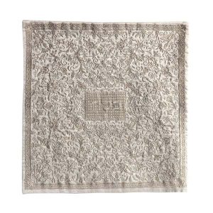 Full Silver Embroidery Matzah Cover
