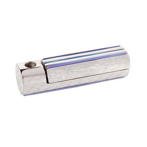 Folding Travel Hanukkah Menorah in Blue