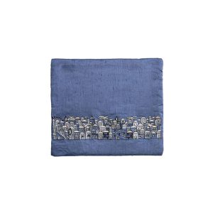 Tefillin Bag with Jerusalem in Black and Gray
