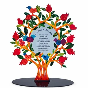 Large Metal Stand - Tree with English Home Blessing