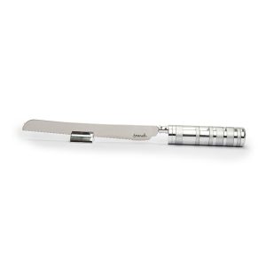 Challah Knife with Full Silver Ring Handle