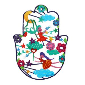 Small Hamsa Wall Hanging with Fairies