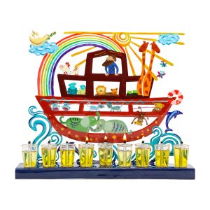 Noah's Ark Hanukkah Menorah