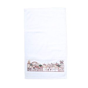 Embroidered Towel - Jerusalem Skyline