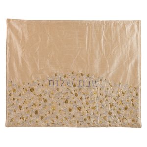 Gold and Cream Pomegranates Shabbat Hot Plate Cover