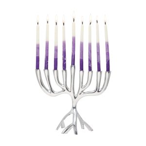 Small Tree of Life Hanukkah Menorah, 20 cm