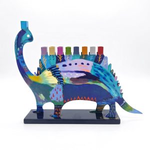 Dinosaur Hanukkah Menorah