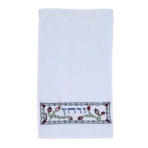 Embroidered Towel - "Urchatz" for the Seder Night
