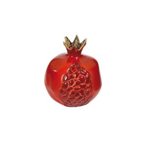 Small Closed Aluminum Pomegranate - Red