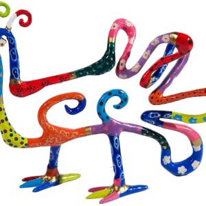Hand-Painted Peacock Figurine