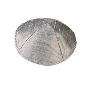 Wild Silk Kippah, Gray