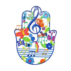 Music Hamsa with Treble Clef