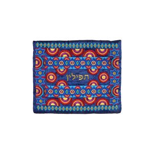 Colorful Embroidered Tefillin Bag