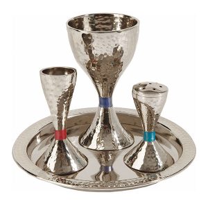 Havdalah Set in Hammered Natural Tone