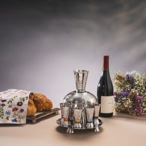 Wine Fountain with Colorful Rings