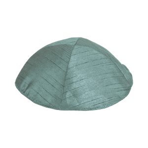 Poly Silk Kippah, Light Green