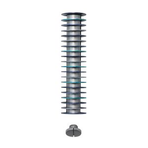 20-Disc Mezuzah Case, Blue