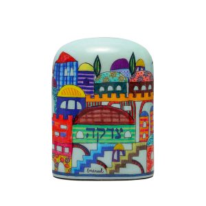 Colorful Jerusalem Tzedakah Box