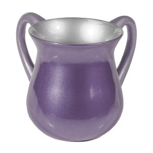 Small Coated Netilat Yadayim Cup (Wash Cup) in Purple