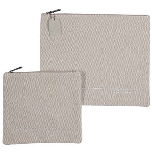 Tallit and Tefillin Bags - Velvet Fabric with a Twill Texture in a Linen Shade
