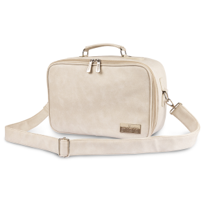 "Elegant-Pro" Tallit and Tefillin Bag - Luxurious Cream Suitcase-Style Bag with Smart Interior Organization