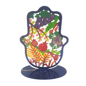 Medium Standing Hamsa with the Seven Species