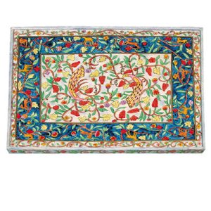 Hand-Painted Challah Board in Oriental Style