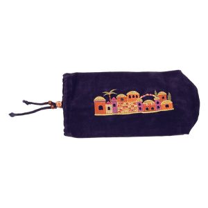 Velvet Bag for Small Shofar - Blue
