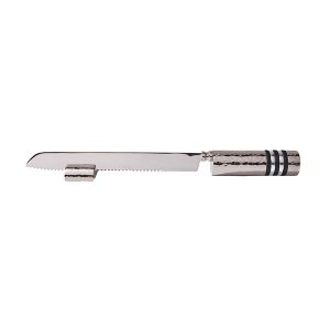 Challah Knife with Black Rings