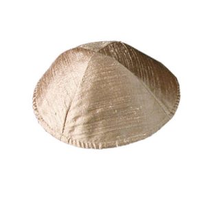 Wild Silk Kippah, Golden Brown