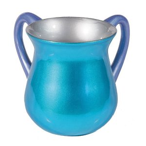 Small Coated Netilat Yadayim Cup (Wash Cup) in Turquoise