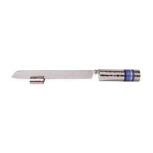 Challah Knife with Blue Rings