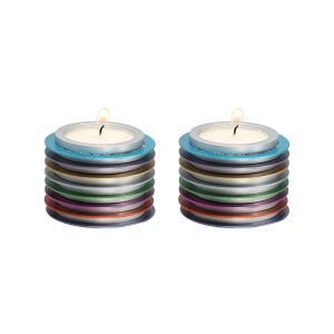 Colorful Disc Tea Light Candlesticks
