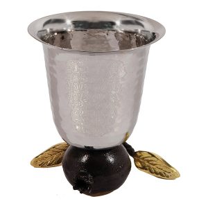 Kiddush Cup Resting on a Pomegranate