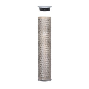 Cutout Magen David Mezuzah Case in Silver, 10 cm
