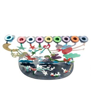 Children's Hanukkah Menorah with Fairies