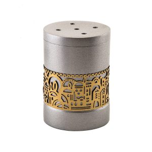 Salt Dish - Silver, Copper-Toned Jerusalem
