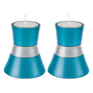 Turquoise Tea Light Candlesticks