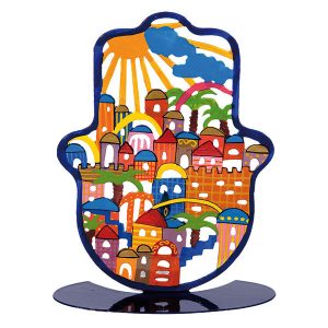 Standing Hamsa with Old City View