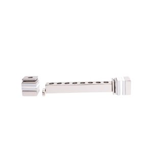 Square Travel Hanukkah Menorah in Silver